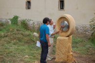 Gong (vue arrière) - 2ème Symposium du Moulin de Buding 2009 - Pierre et Métal