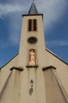 Saint Pierre - Saint Pierre a pris sa place dans le clocher de l'église de Guinglange